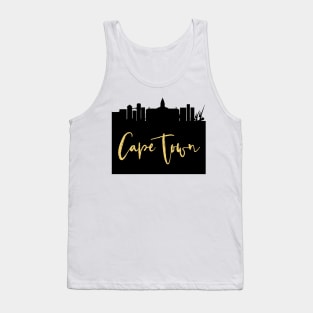 CAPE TOWN SOUTH AFRICA DESIGNER SILHOUETTE SKYLINE ART Tank Top